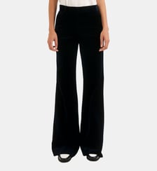 Pantalon flare en velours lisse - MAVY Pablo