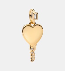 Pendentif Clé Cœur Gravable Doré Pandora