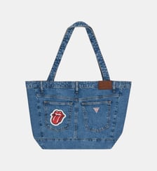 Sac tote en coton signature Guess Jeans