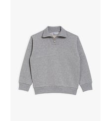 Sweat zip noir en molleton Agnès b.