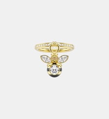 Bague avec motif Idyllia, Abeille, Doré à l’or 18 carats (750/1000) Swarovski