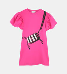 Robe doublée à manches courtes Marc Jacobs Kids