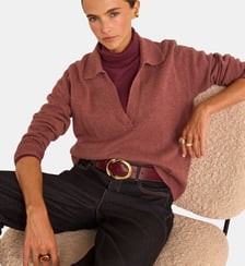 Pull Manches Longues En Laine Et Yack Mélangés Andy Maison 123