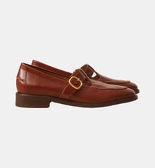 Mocassins en cuir façon vintage Numéro 84 Rivecour