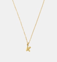 Collier à pendentif lettre K acier inoxydable Balaboosté