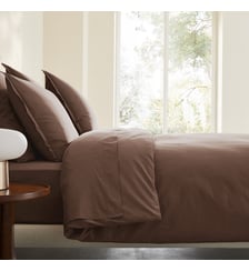 Housse de couette en percale de coton lavé 120 fils AM.PM