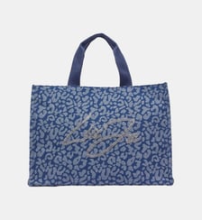 Fourre-tout grand format en denim animalier Liu Jo
