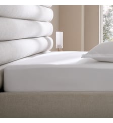 Drap-housse satin de coton 200 fils, bonnet 30 cm AM.PM