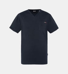 T-shirt col V effet flammé Schott