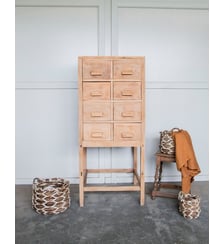 Meuble de métier haut en bois Fernand N°182- Produit chiné Debongout