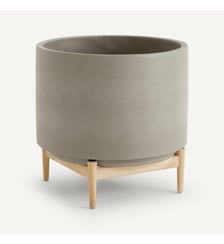 Cache-pot sur pied en hévéa H45cm AM.PM