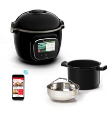 Cookeo CE902800 noir touch wifi 6 L, 13 modes de cuisson, 250 recettes Moulinex