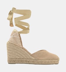 Espadrilles compensées en jute tressée à découpe en V CHIARA Castaner