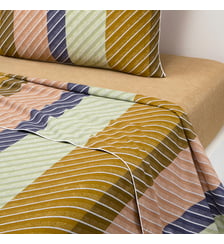 Drap plat en satin de coton lavé Desforges