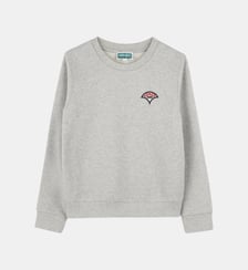 Sweat-shirt brodé en coton Kenzo Kids