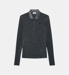 Polo manches longues jersey brillant slim fit Lacoste