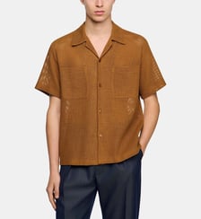Chemise ajourée effet mesh Sandro