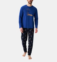 Pyjama en jersey de coton léger - Dormons sous la pluie Arthur