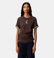 T-Shirt manches courtes drapées Claudie Pierlot