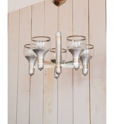Suspension années 70 inox et chrome Sonia N°237- Produit chiné Debongout
