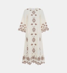 Robe en lin à broderies ajourées - ANTONIA Gerard Darel