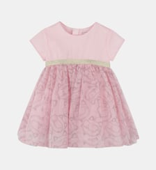 Robe de cérémonie avec imprimé Karl Lagerfeld Kids
