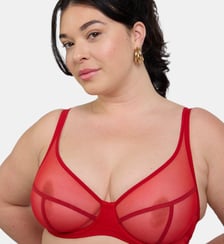 Soutien-gorge avec armatures Nufit rouge Maison Lejaby