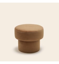 Pouf POPPIE  Tapissé en 100% laine chinée Nerio Madura