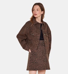 Veste en denim léopard Clem Maison 123