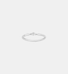Bague Pure | Essentielle en Argent avec diamant blanc La Garçonne Diamant