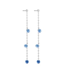 Pendants d'oreilles CONFETTI BLEU -Saphirs bleus - Or blanc 750‰ La Brune & La Blonde