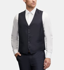 Gilet de costume en laine regular Dan Digel