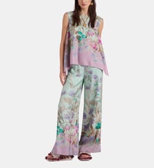 Pantalon Palazzo Heath Placée Menta La DoubleJ