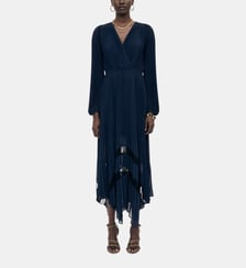 Robe longue fluide détail dentelle The Kooples