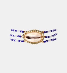 Bracelet ajustable avec perles et cabochon central HOMERE Hipanema