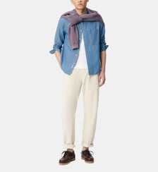 Pantalon chino droit velours milleraies Ikks