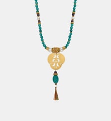 Collier sautoir   doré à l'or fin - Tiki Satellite