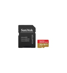 Carte Micro SD 128GO microSD Extreme Plus  + Adaptateur Sandisk