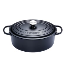 Cocotte ovale fonte émailléenoir Ø29 cm / 4,7 l Le Creuset