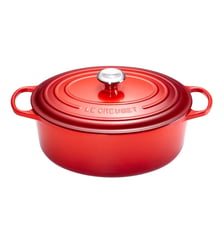 Cocotte ovale fonte émaillée cerise 35 cm / 8,9 l Le Creuset