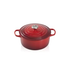 Cocotte fonte émaillée cerise Ø22 cm 3,3L Le Creuset