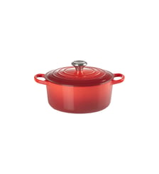 Cocotte ronde fonte émaillée cerise Ø26 cm 5,3 l Le Creuset