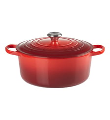 Cocotte ronde fonte émaillée cerise Ø28 cm 6,7 l Le Creuset