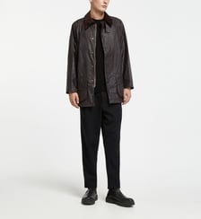 Parka droite mi-longue Beaufort coton ciré Barbour