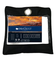 Protège oreiller LERINS coton blanc Drouault