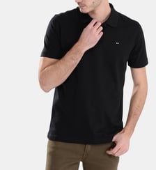 Polo droit en coton piqué stretch Eden Park