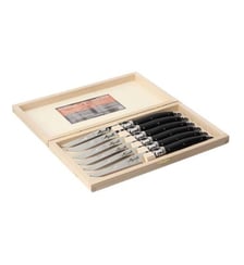 Coffret 6 couteaux Laguiole manche noir Jean Dubost
