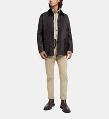 Parka droite mi-longue Ashby coton enduit Barbour