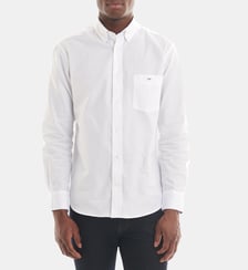 Chemise droite en coton oxford et détails contrastants Eden Park