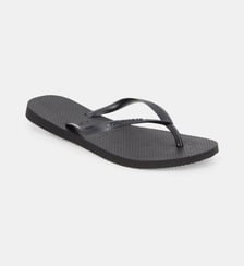Tongs slim unies brides métallisées Havaianas